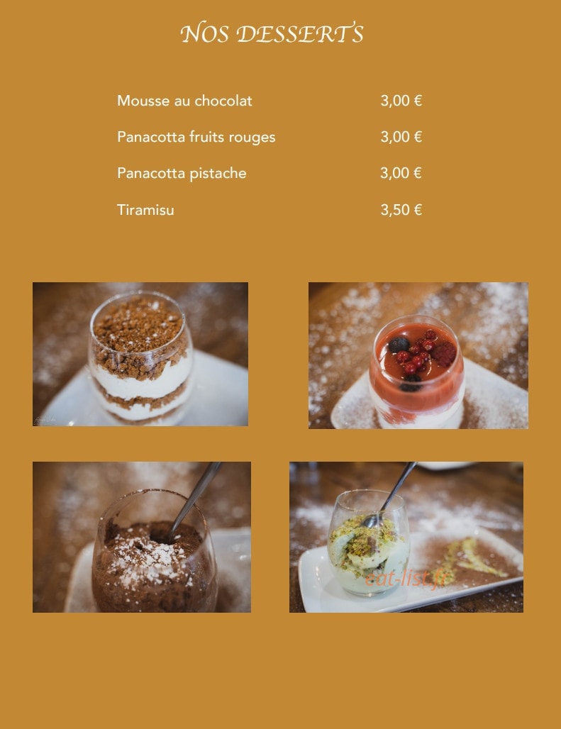 Chez Valentino — carte page 7