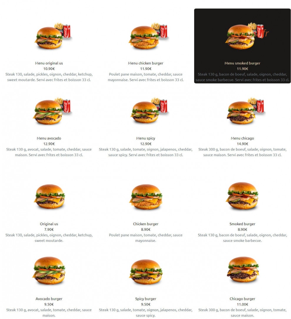Chicago Factory — carte page 1
