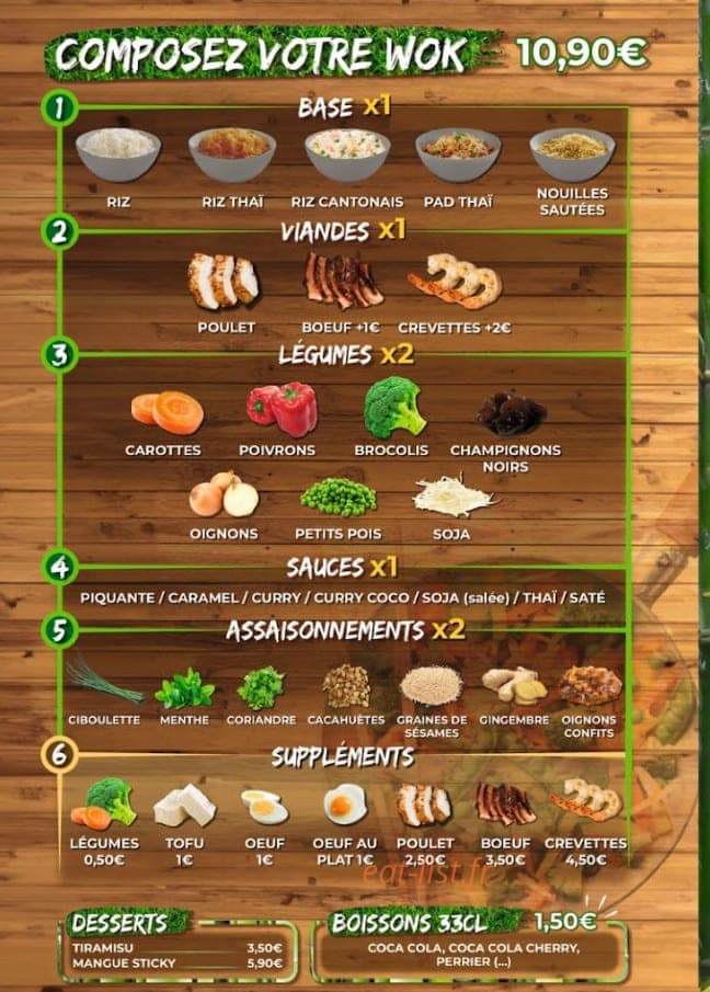 Dare Wok — carte page 5