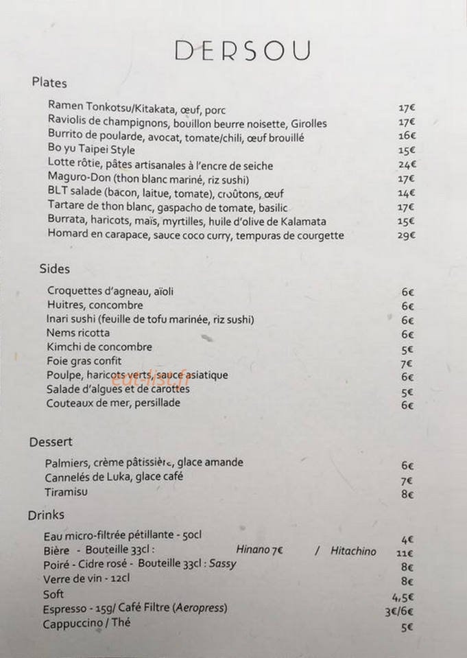 Dersou — carte page 1