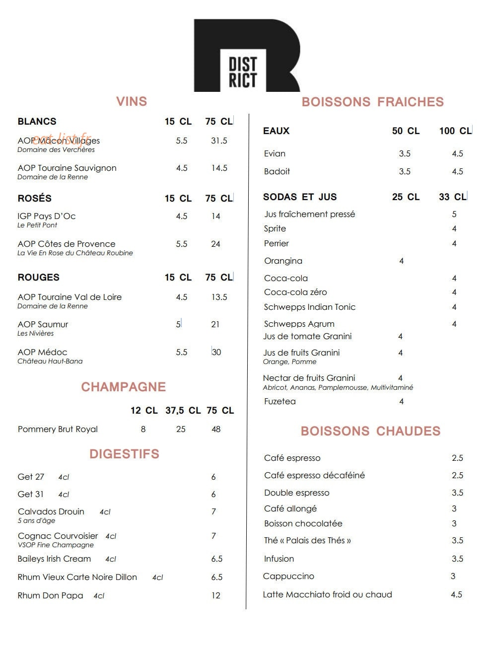 District B — carte page 2