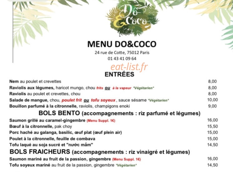 Do et Coco — carte page 1