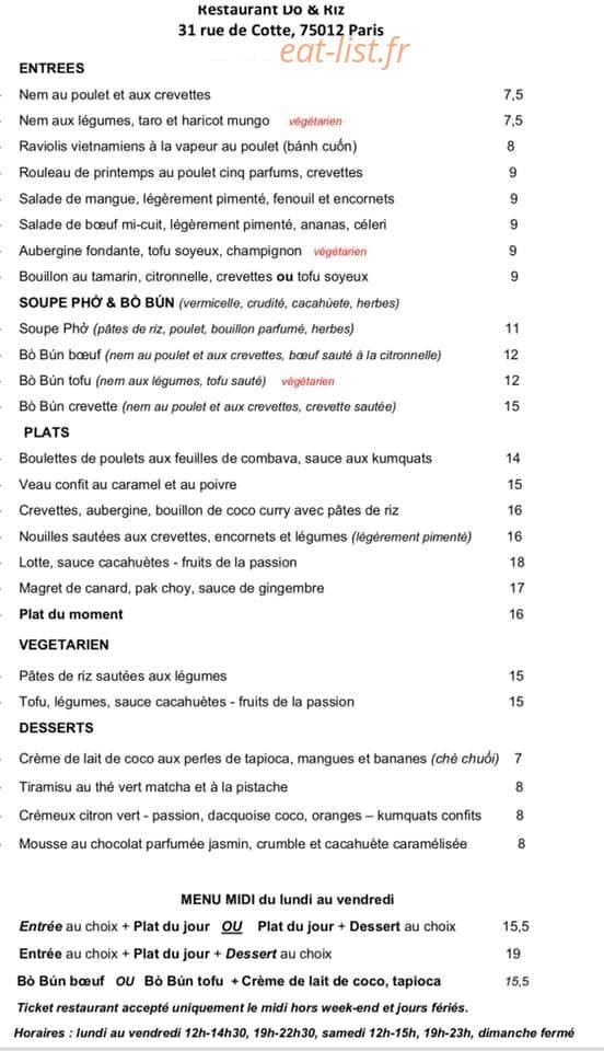 Do et Riz — carte page 1