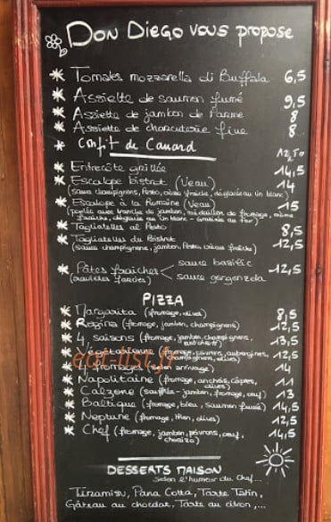 Don Diego — carte page 1