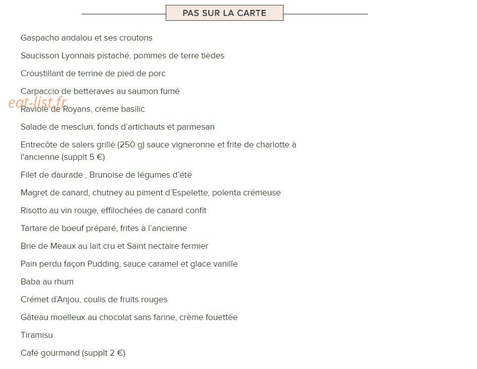 Entre les Vignes — carte page 2