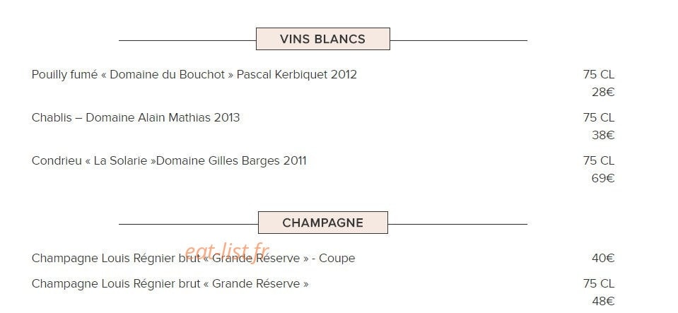 Entre les Vignes — carte page 5