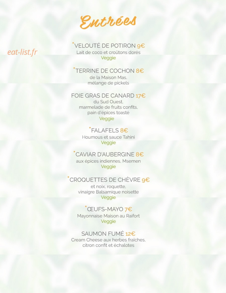 Félix Café — carte page 3