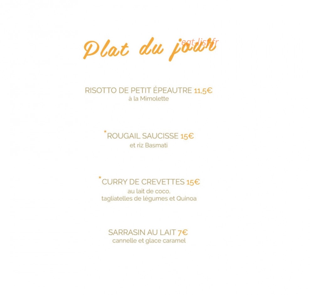 Félix Café — carte page 2