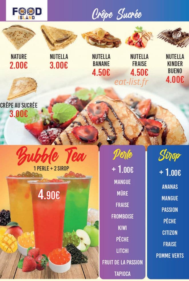 Food Island — carte page 4