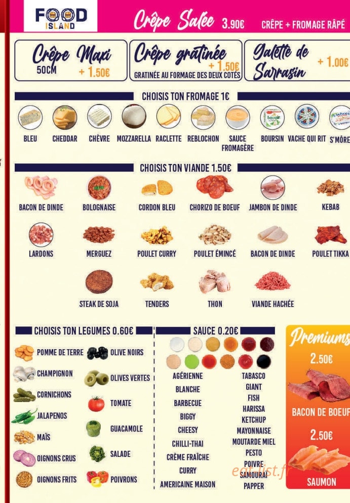 Food Island — carte page 7