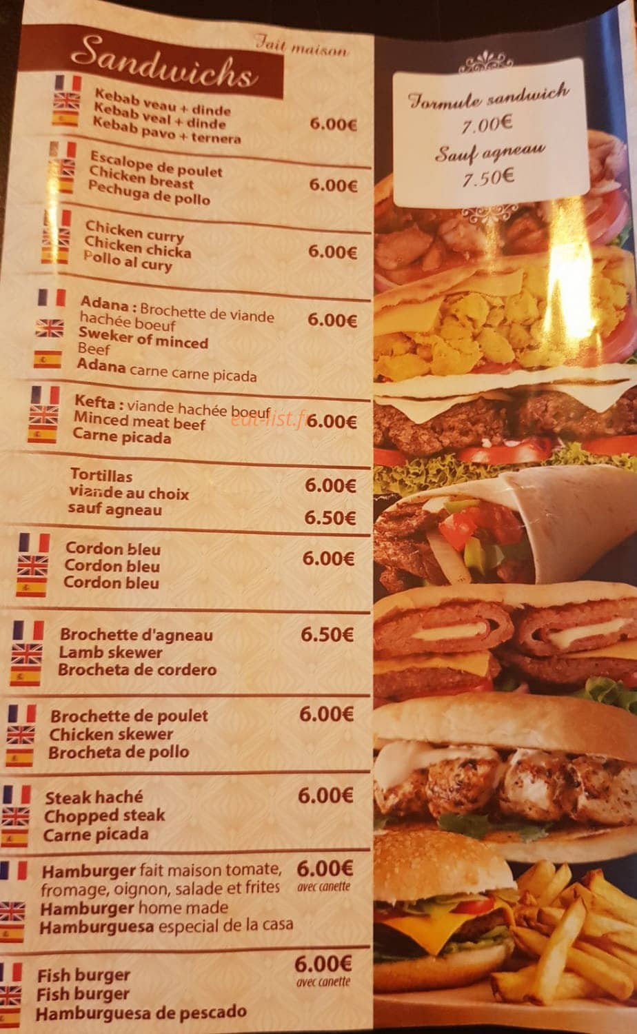 Grill de Vincennes — carte page 4