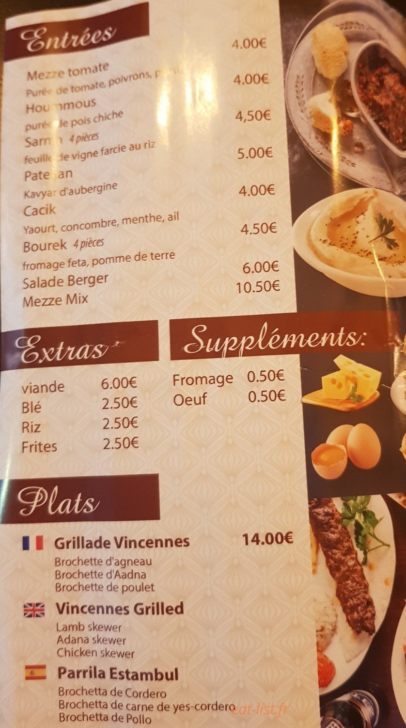 Grill de Vincennes — carte page 2