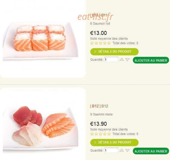 Hayashi Sushi — carte page 5