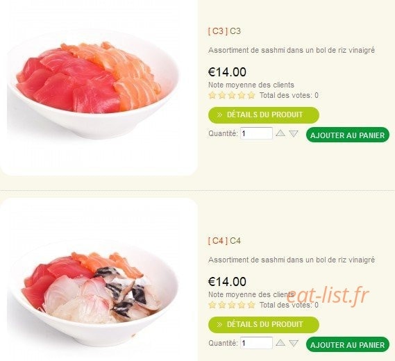Hayashi Sushi — carte page 8