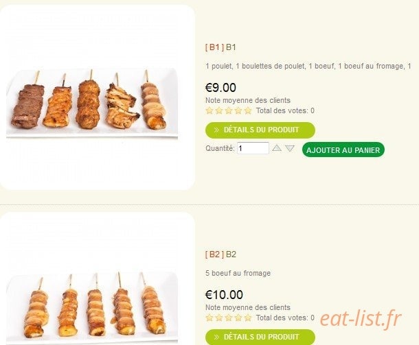 Hayashi Sushi — carte page 3