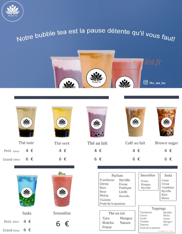 Hoa sen tea — carte page 3
