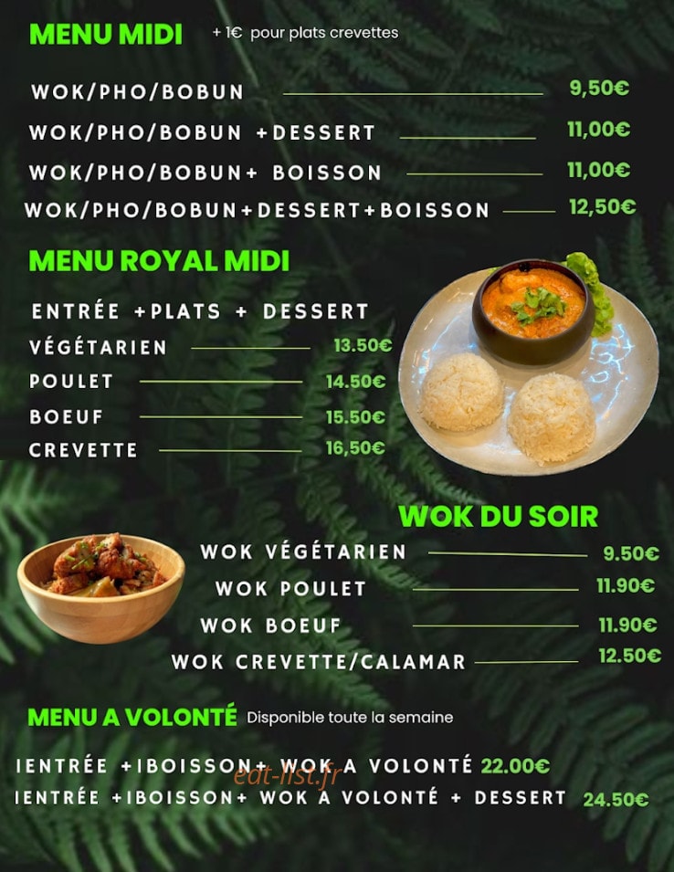 Jungle Wok — carte page 6
