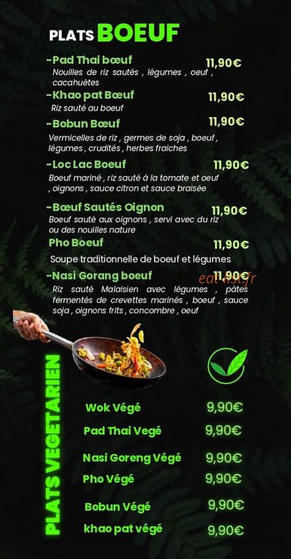 Jungle Wok — carte page 3