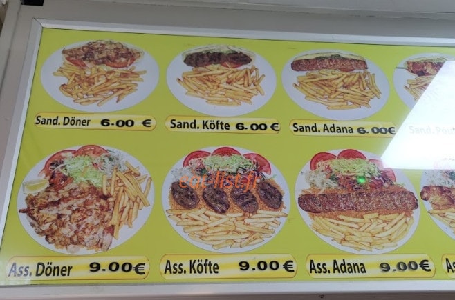 Kristal Kebab Reuilly — carte page 1