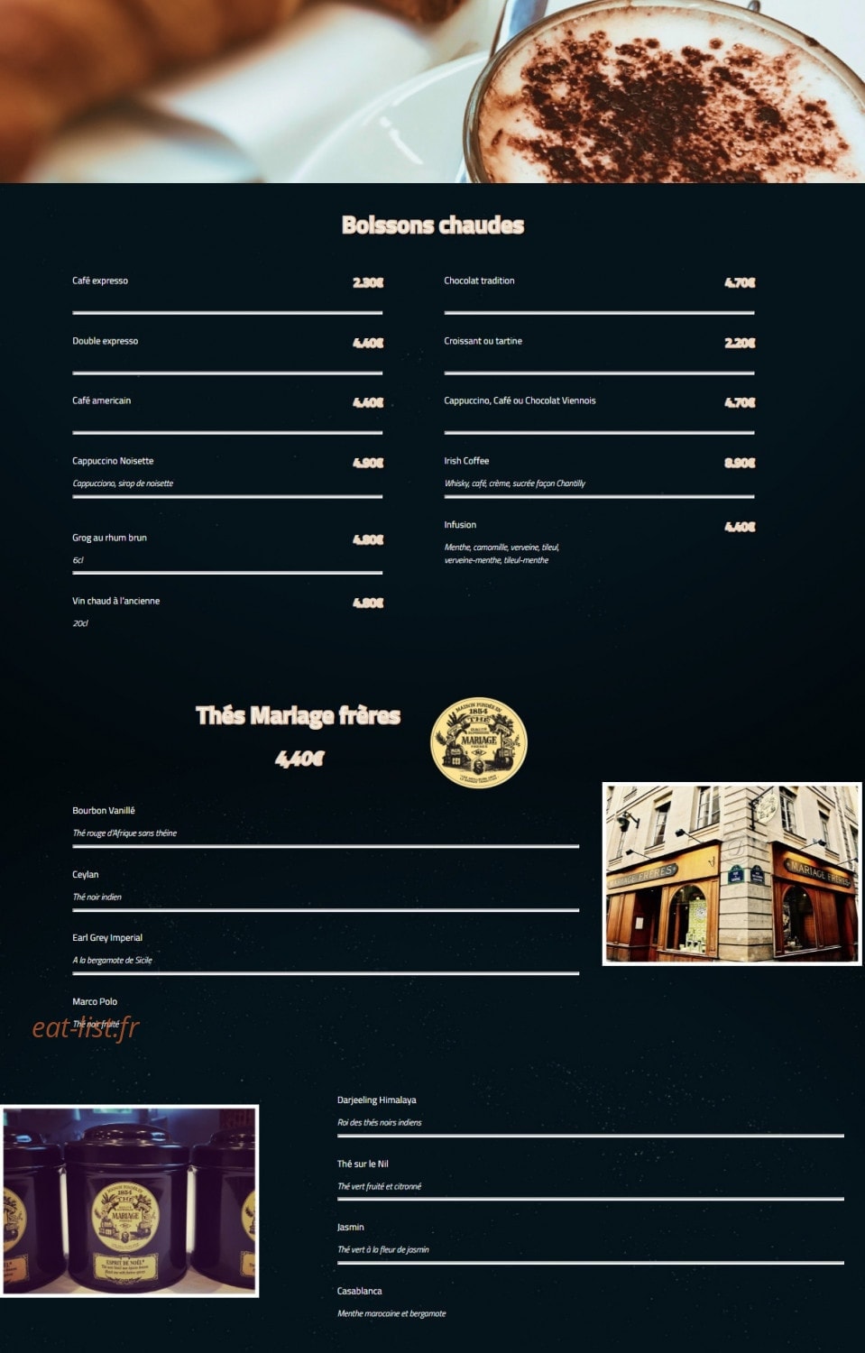 L' Arrosoir — carte page 8