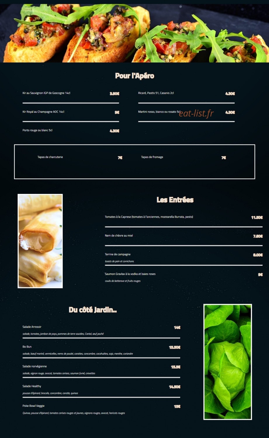 L' Arrosoir — carte page 1