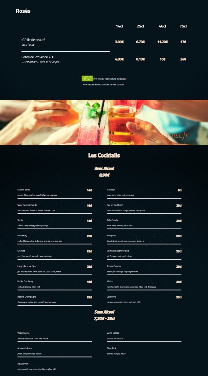L' Arrosoir — carte page 5