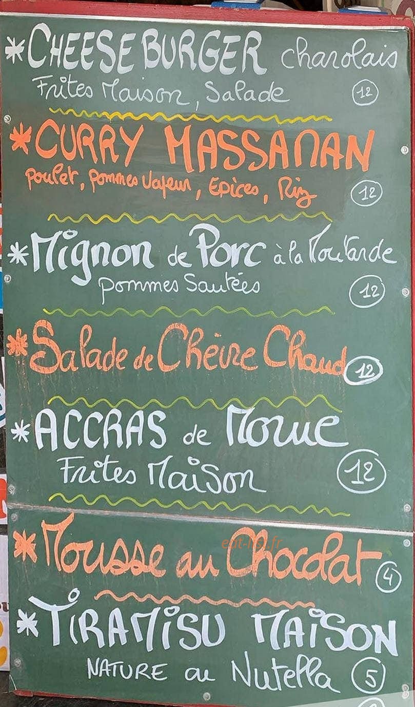 La Cantine De Daumesnil — carte page 1