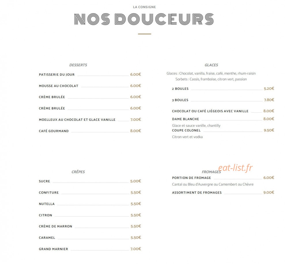 La Consigne — carte page 4