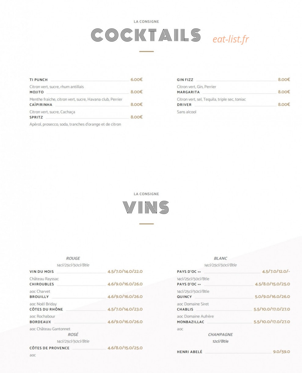 La Consigne — carte page 8