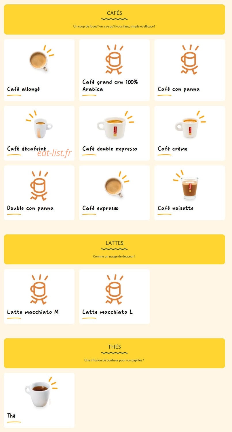 La Croissanterie — carte page 11