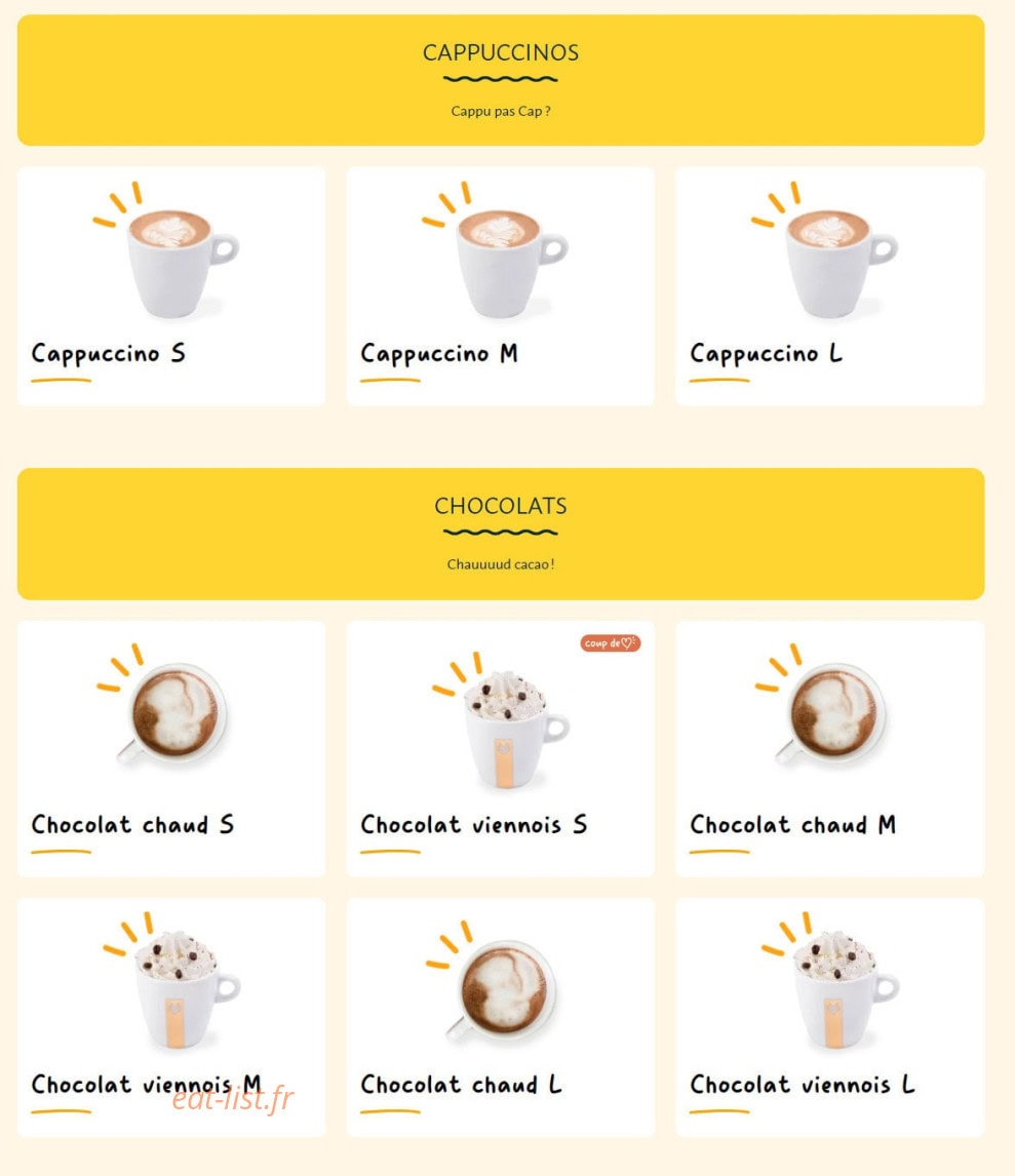 La Croissanterie — carte page 10