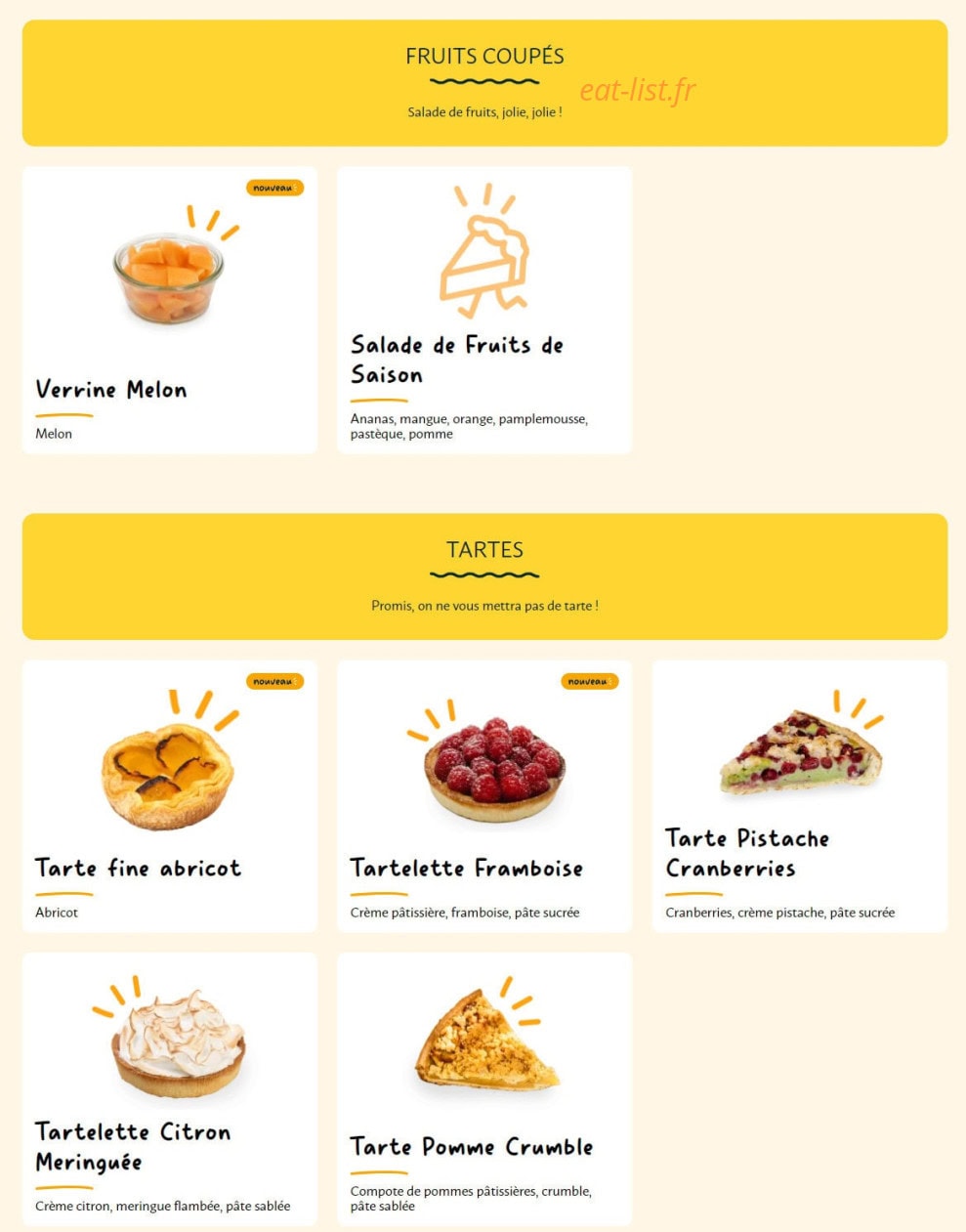 La Croissanterie — carte page 9