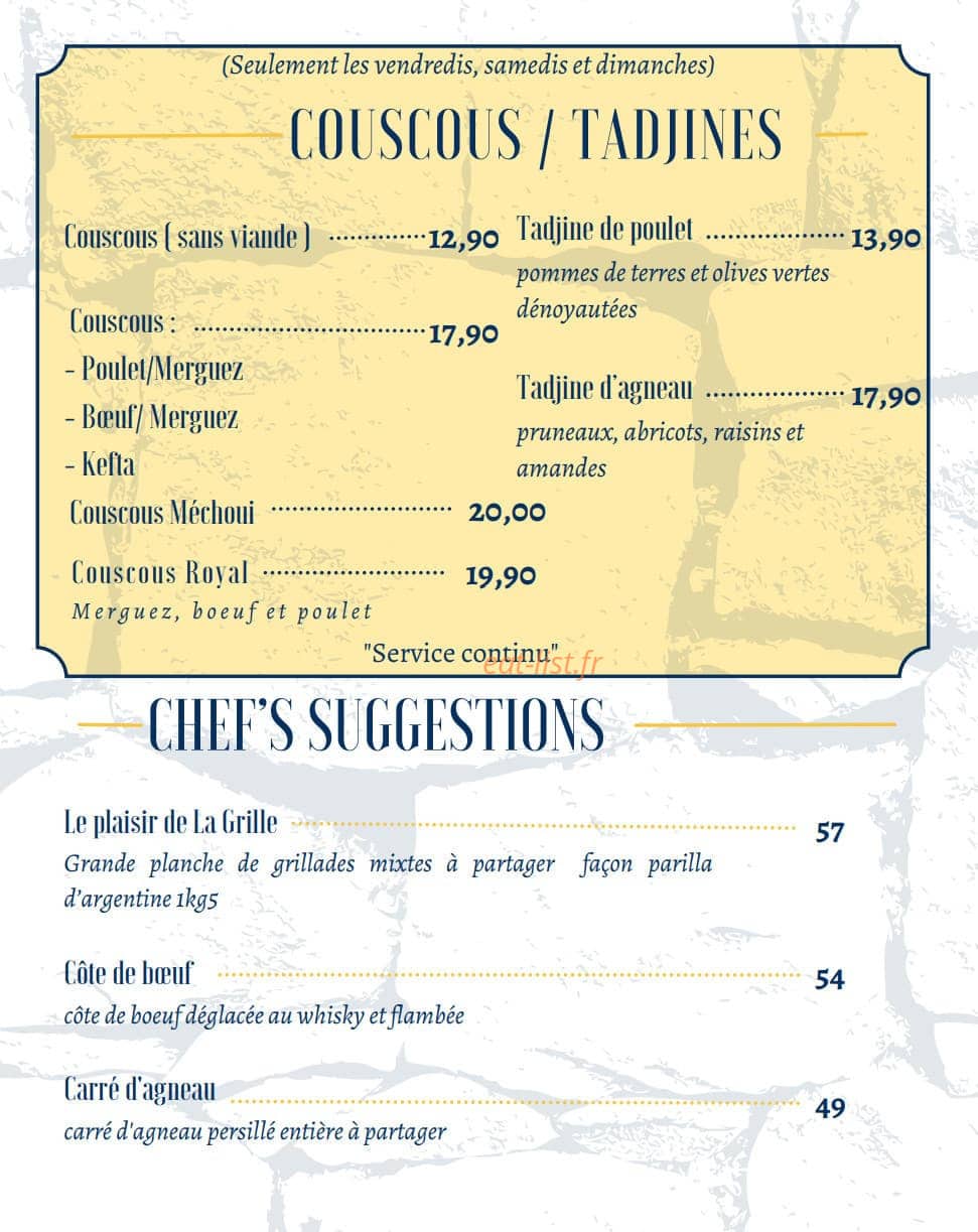 La Grille — carte page 5