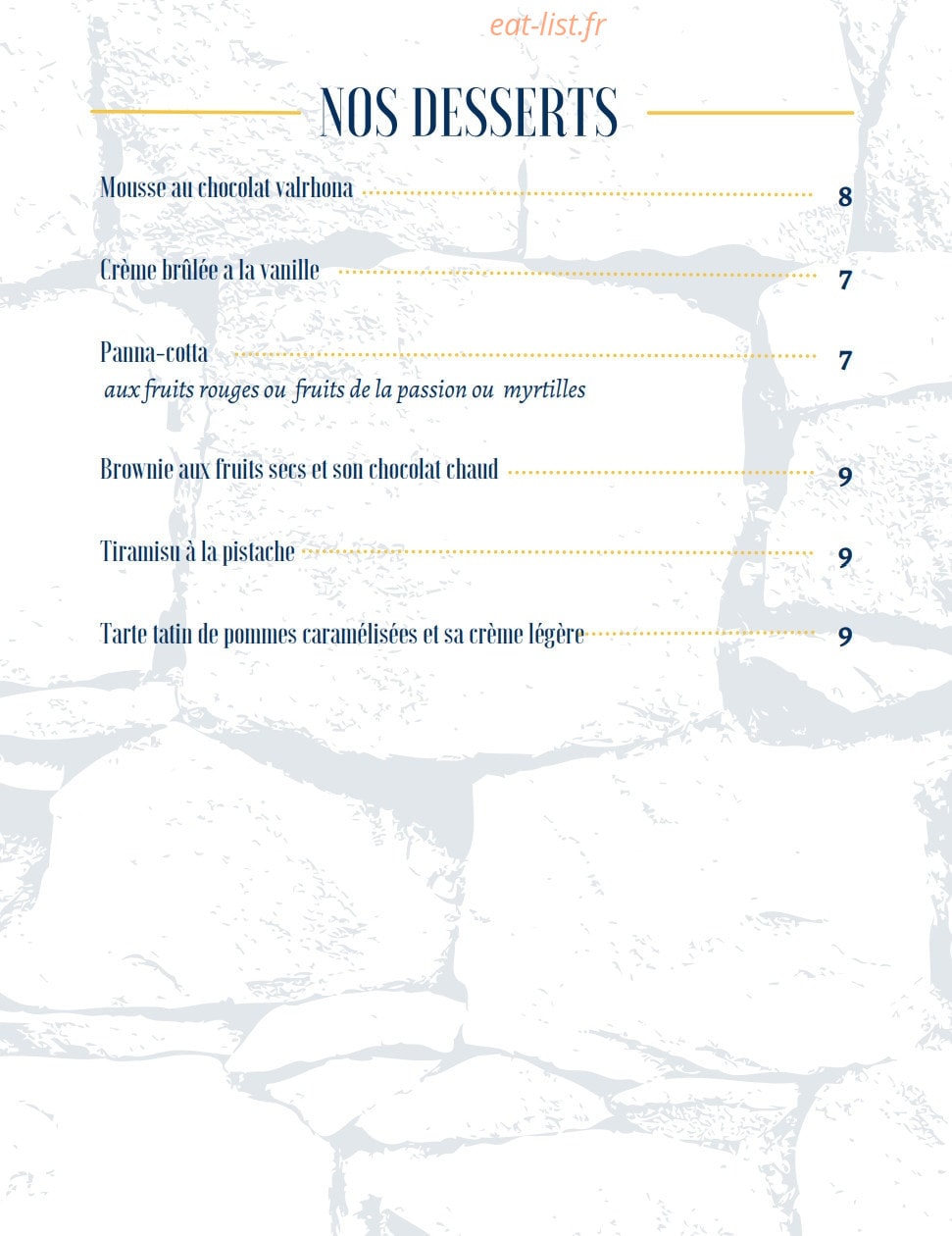 La Grille — carte page 10