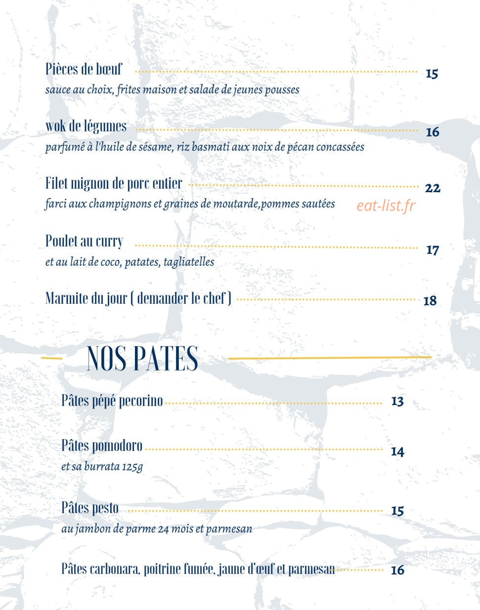 La Grille — carte page 4