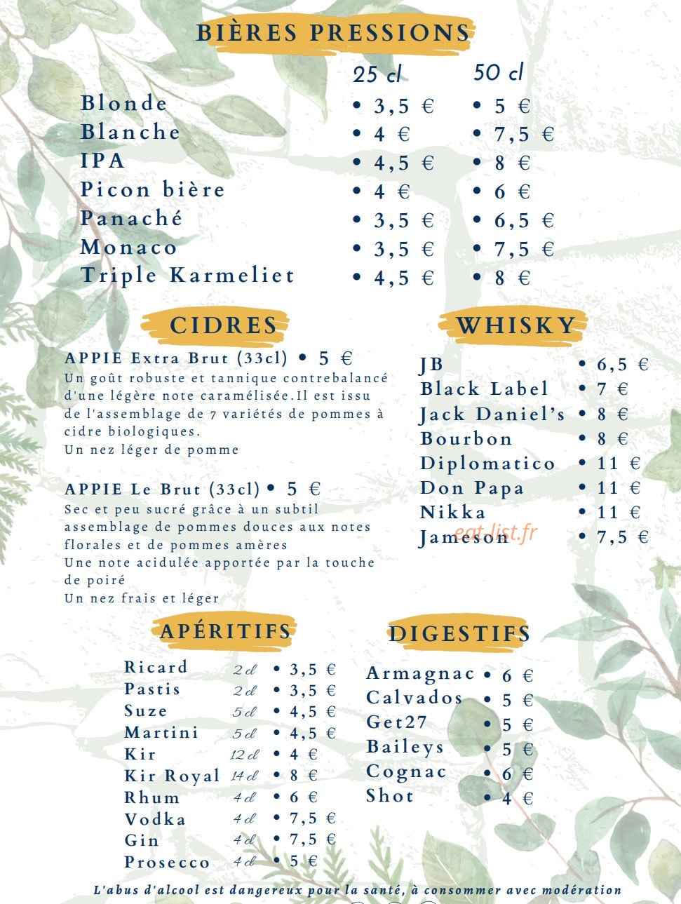 La Grille — carte page 7