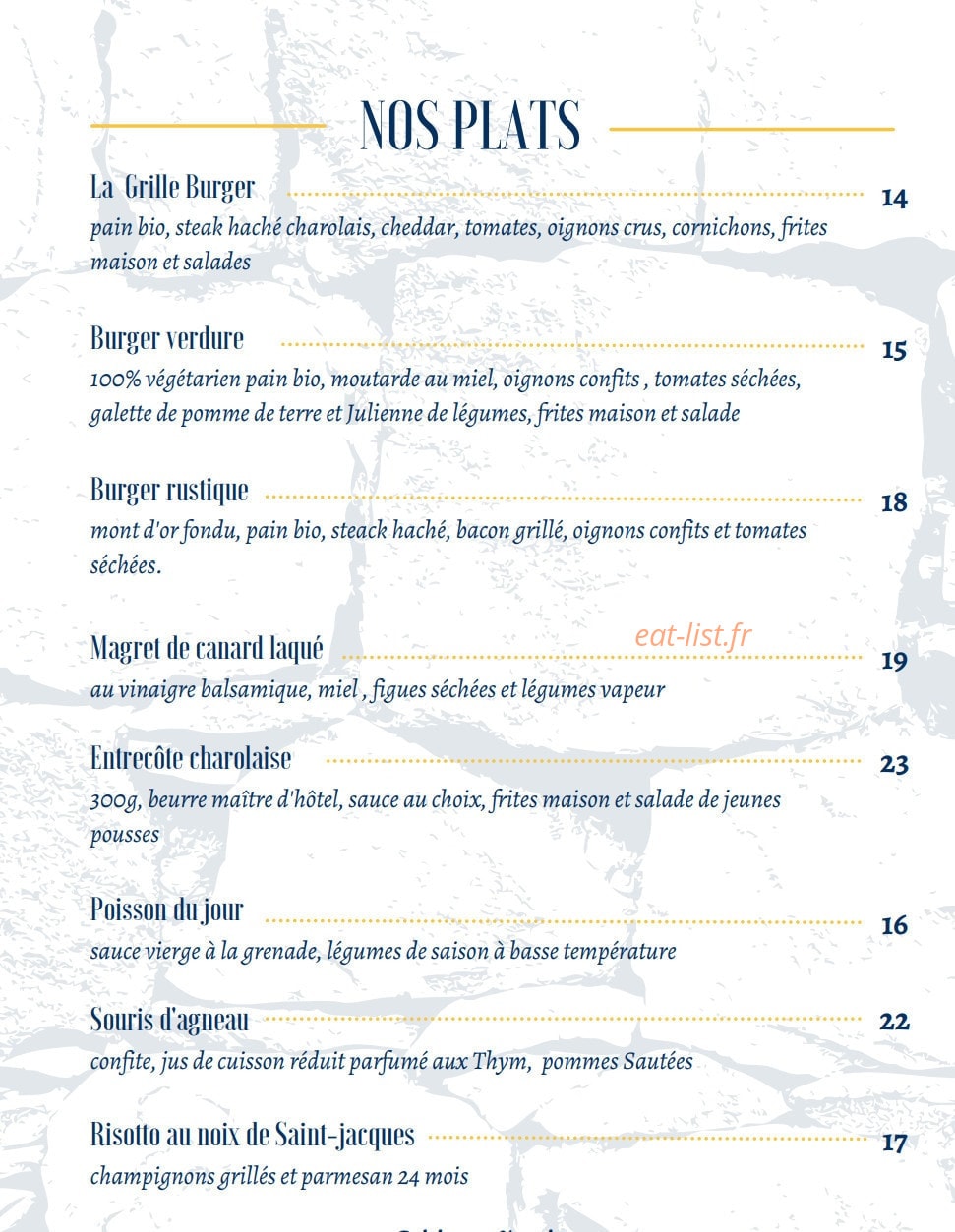 La Grille — carte page 3