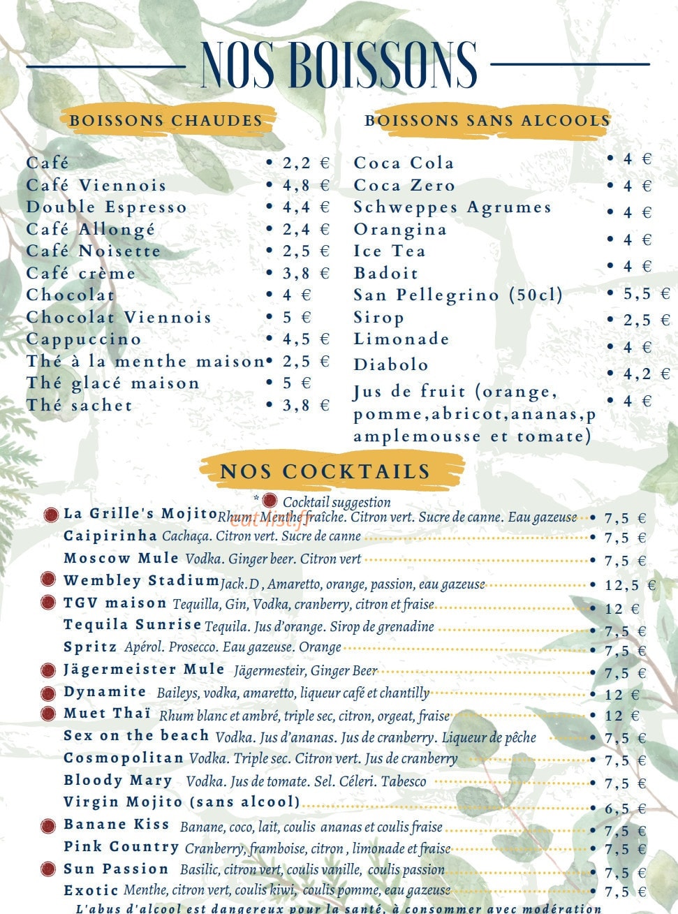 La Grille — carte page 6