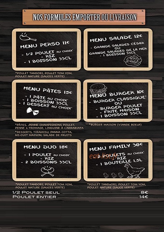 La Maison du Poulet — carte page 3