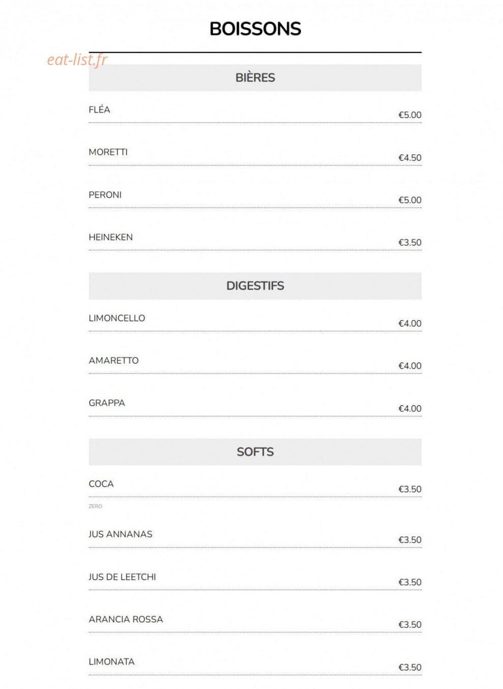 La margherita — carte page 5