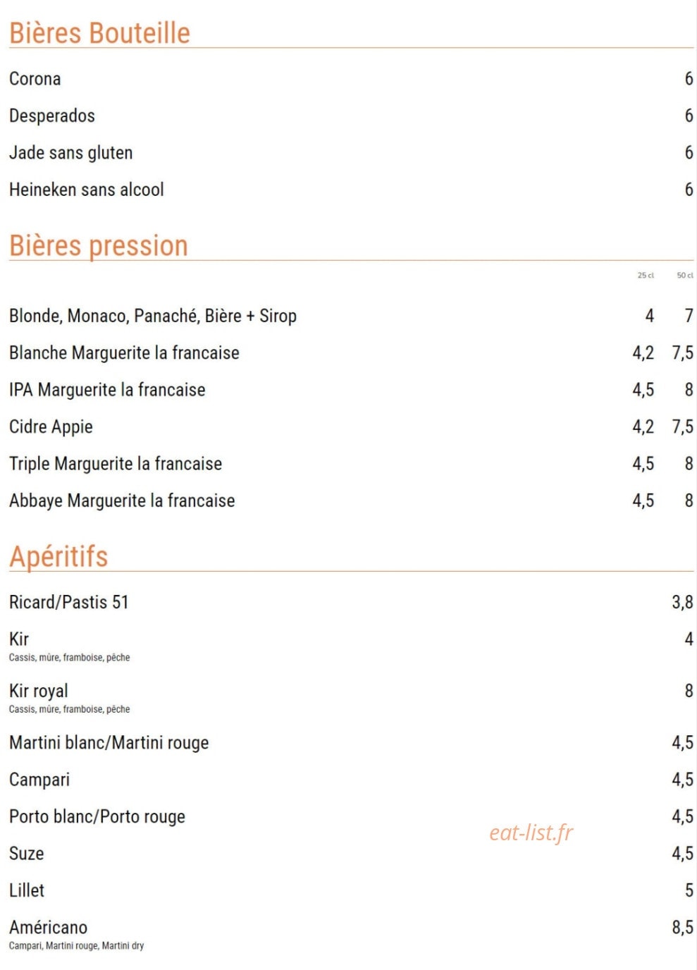 La Petite Place — carte page 6
