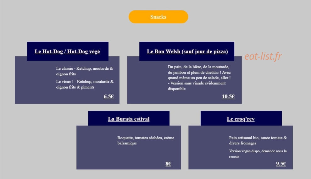 La Revanche — carte page 1