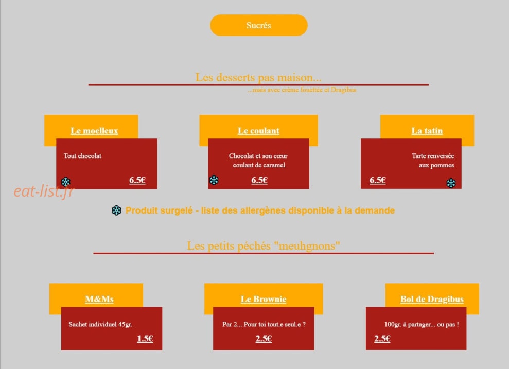 La Revanche — carte page 3