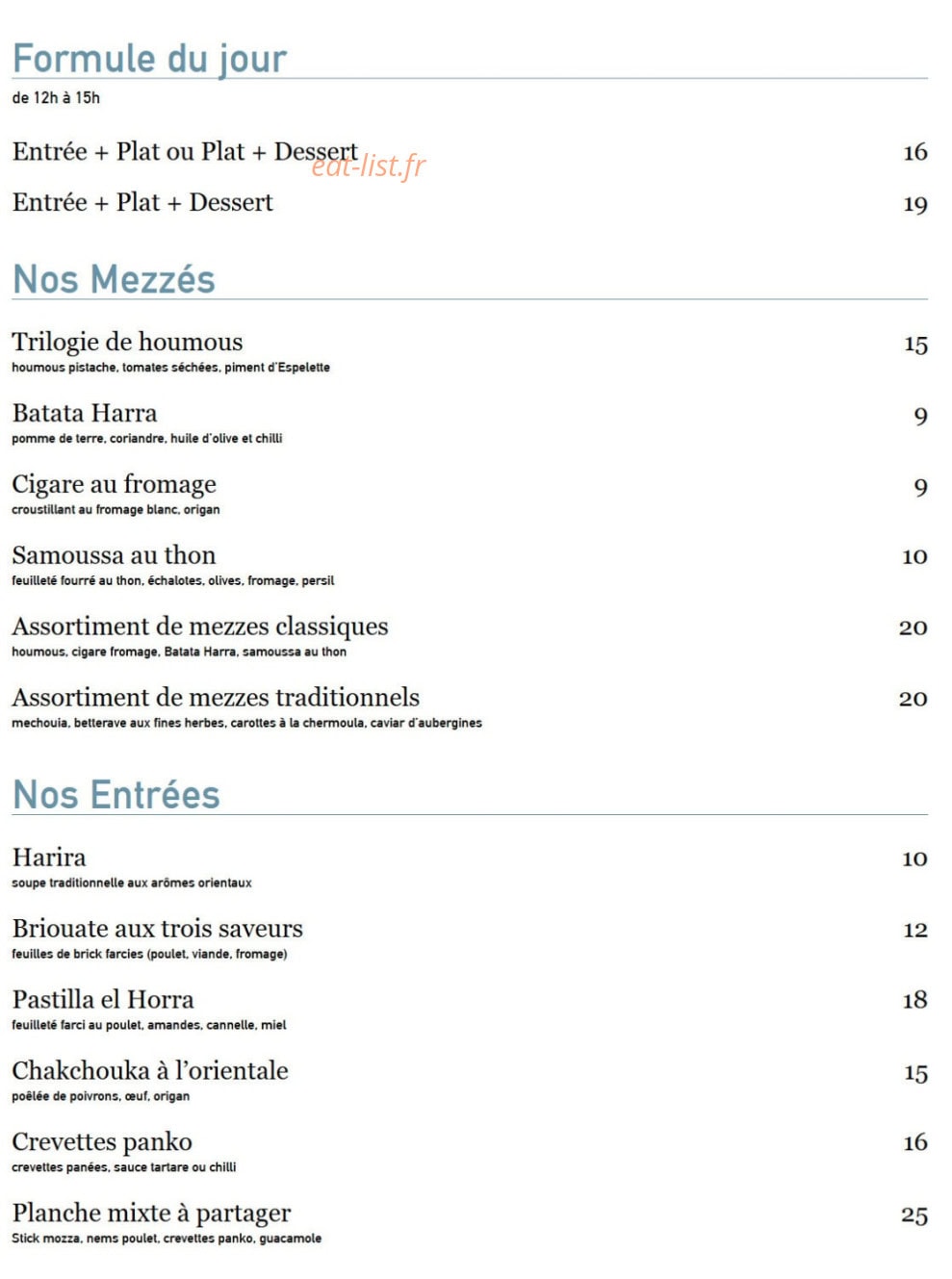 La Rose Bleue — carte page 1