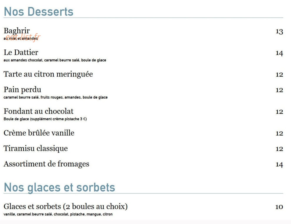 La Rose Bleue — carte page 3