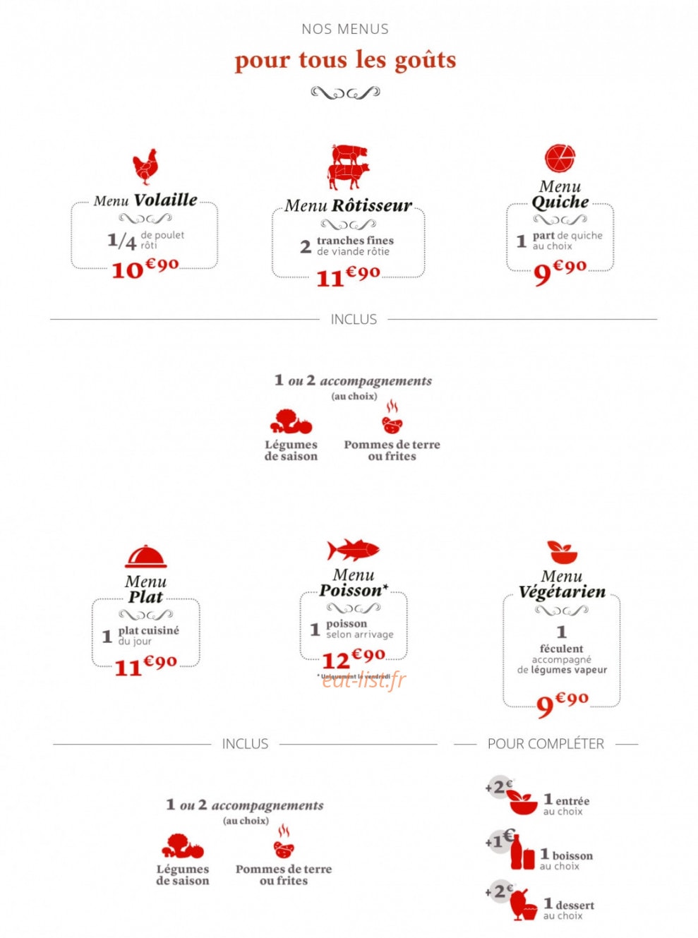 La Rôtisserie Parfumée — carte page 1