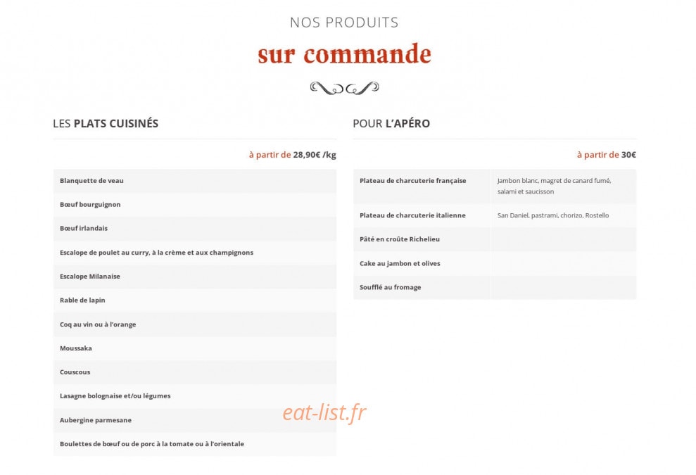 La Rôtisserie Parfumée — carte page 4