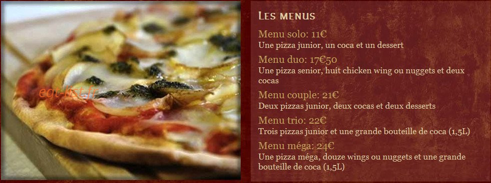La Sicilienne — carte page 1