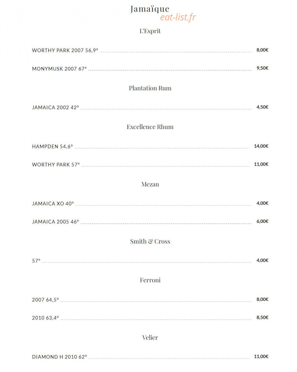 La Table du Loup — carte page 8