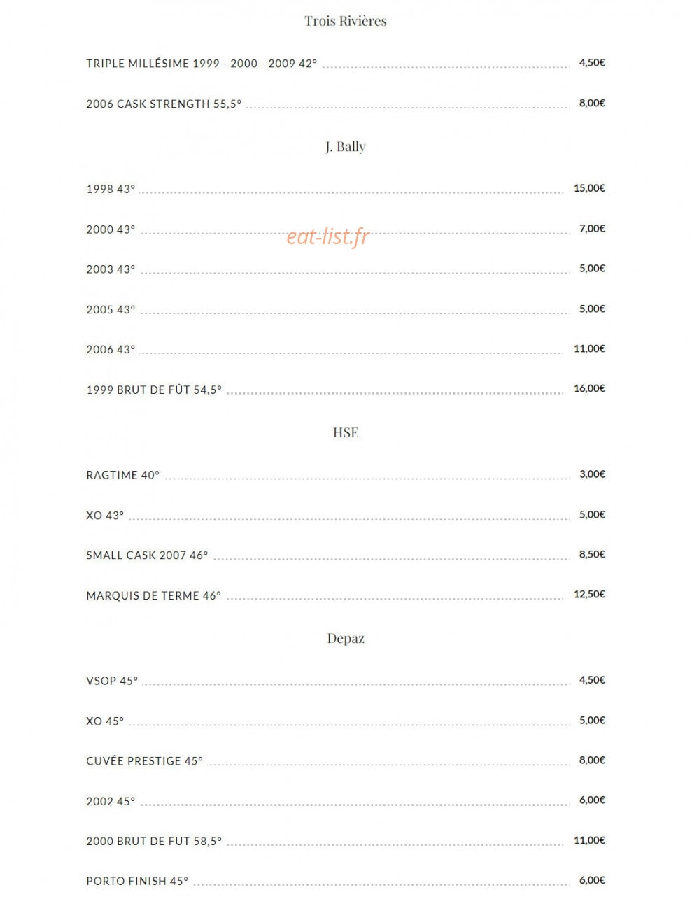 La Table du Loup — carte page 2
